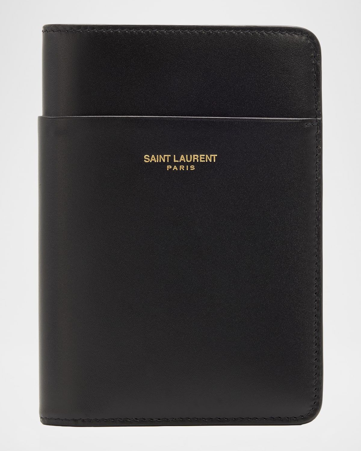 Men & apos;s Passport Case in Smooth Leather