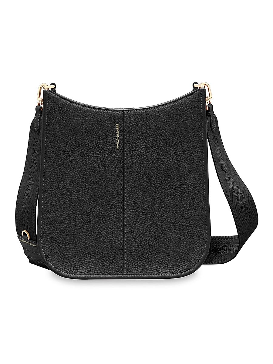 Leather Saddle Bag - Black Caviar
