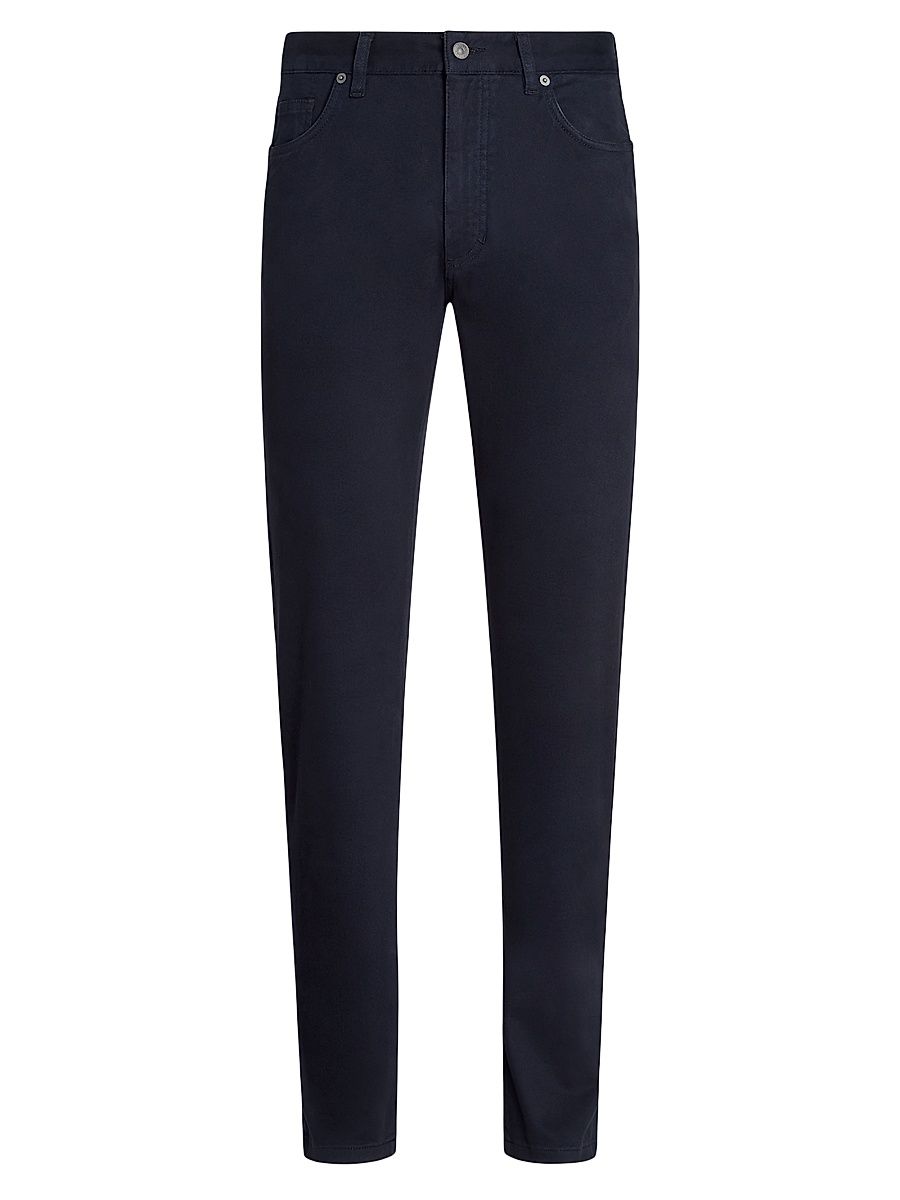 Men's Stretch Cotton Roccia Jeans - Navy Blue - Size 40