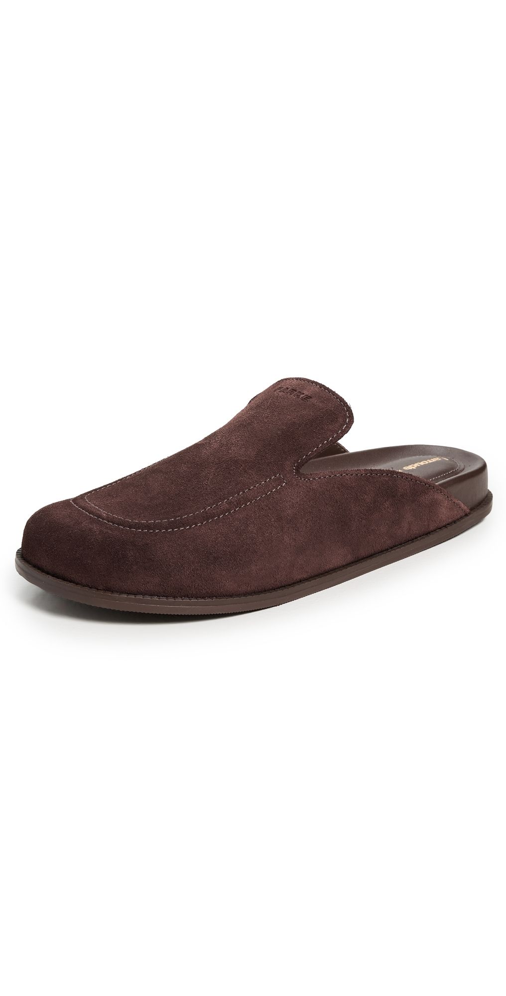 Larroudé Larroude x Parke Clogs Heavy Suede Brown 7