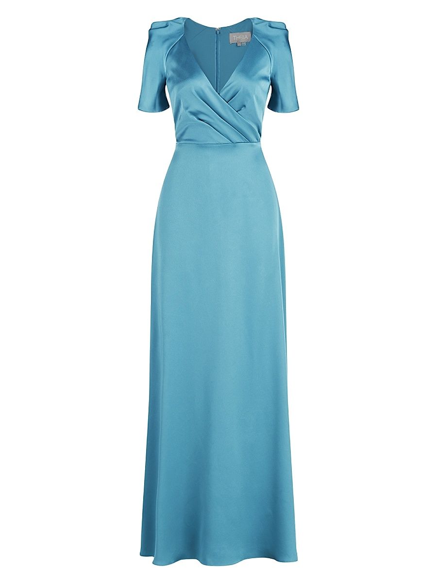 Women's Marina Satin Gown - Sea Glass - Size 6