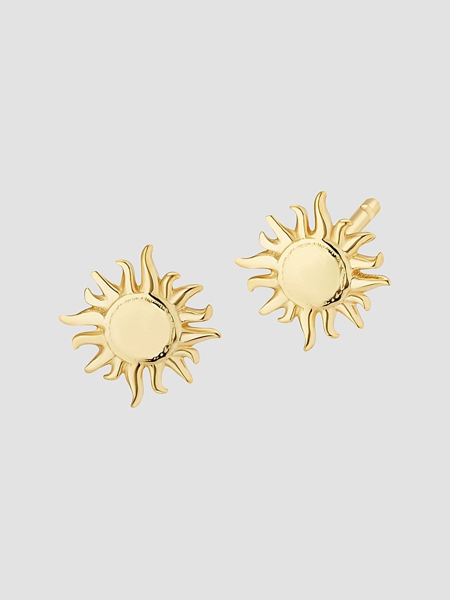 Women's Sunny Day Studs in 14K Yellow Gold - Gold