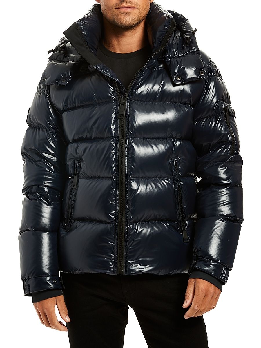 Men's Glacier Quilted Down Jacket - Dark Marine - Size Large