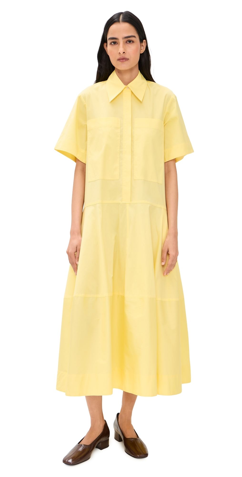 Lee Mathews Emilie Lantern Dress Yellow 3