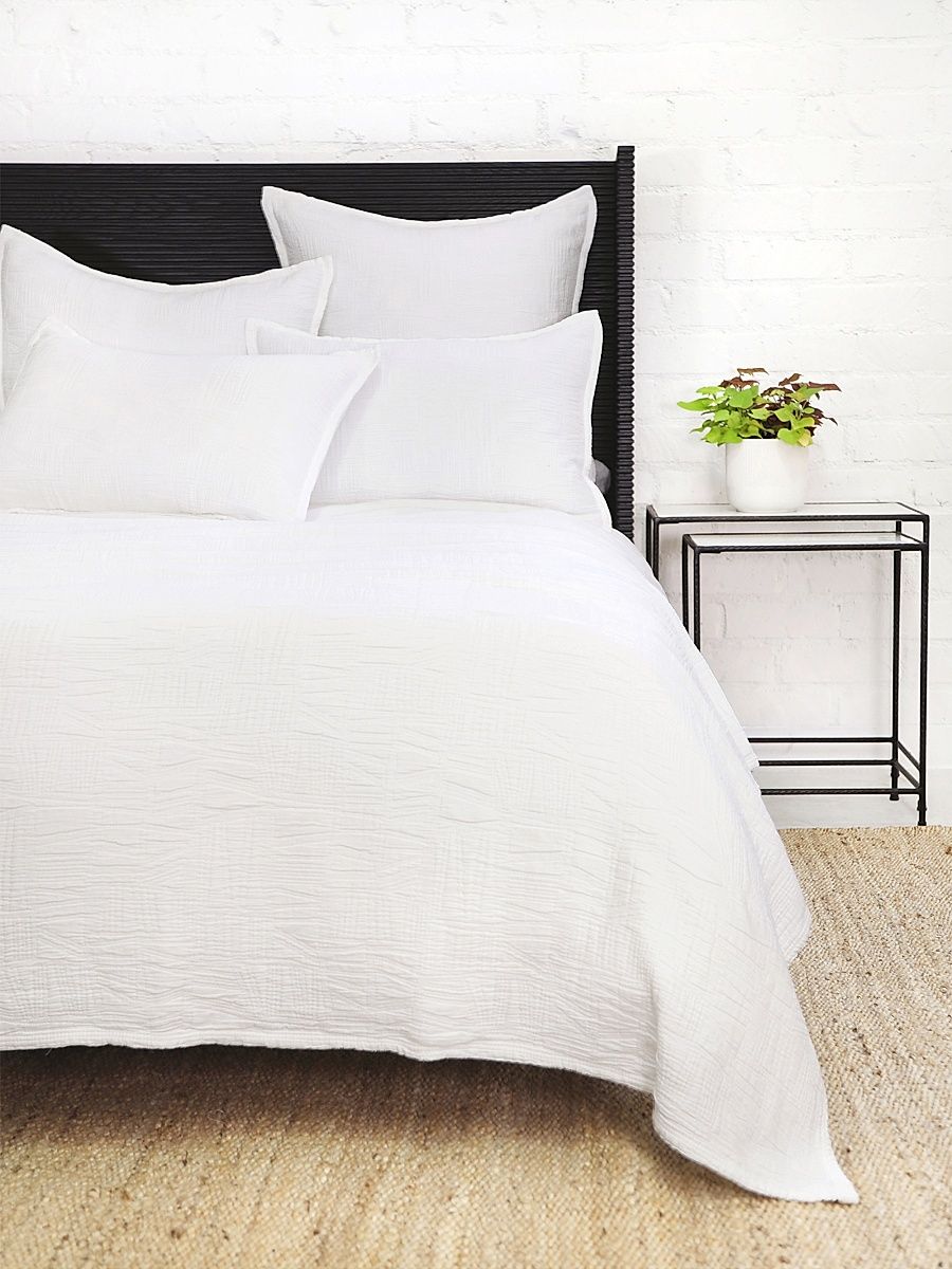 Harbour Matelasse Bedspread & Sham Collection - Navy - Size King