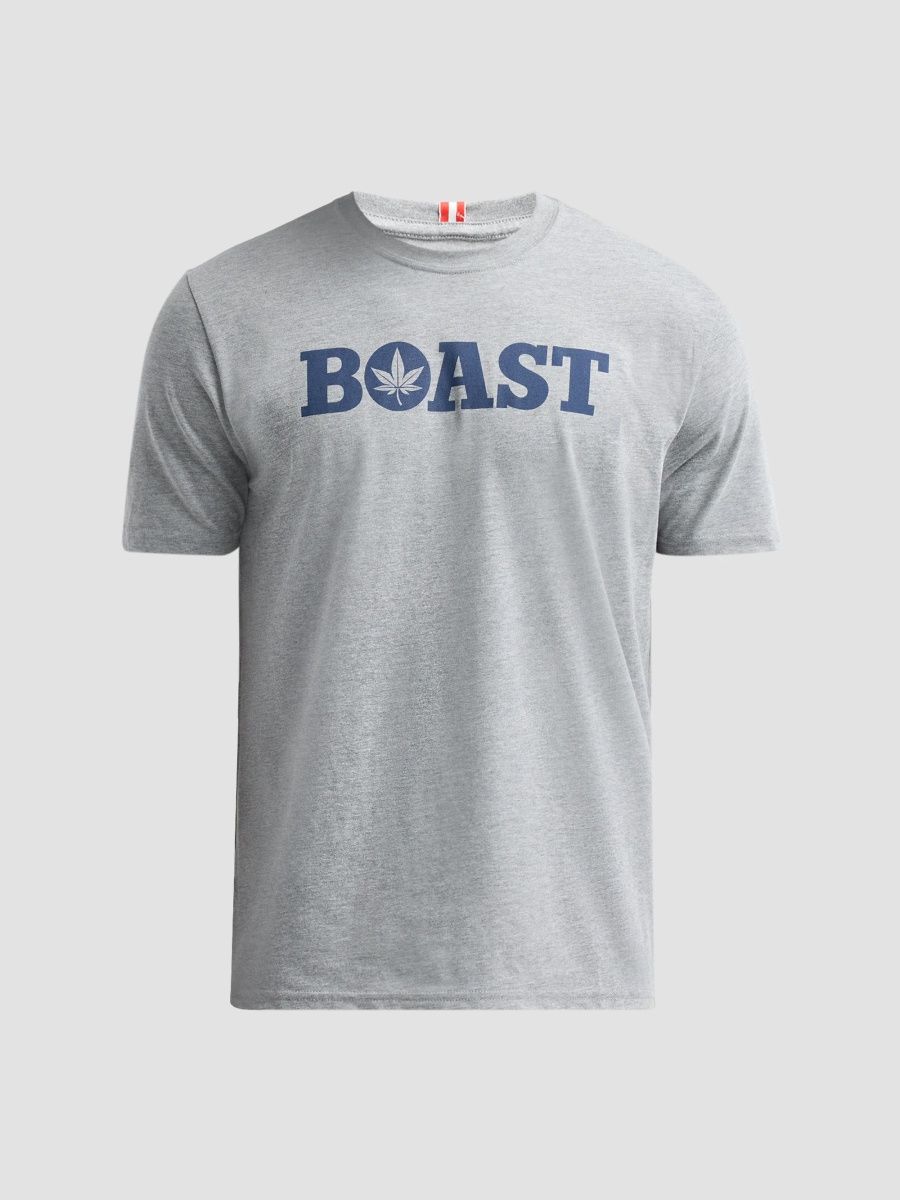 Men Logo Crewneck T-Shirt - Grey - Size XXL