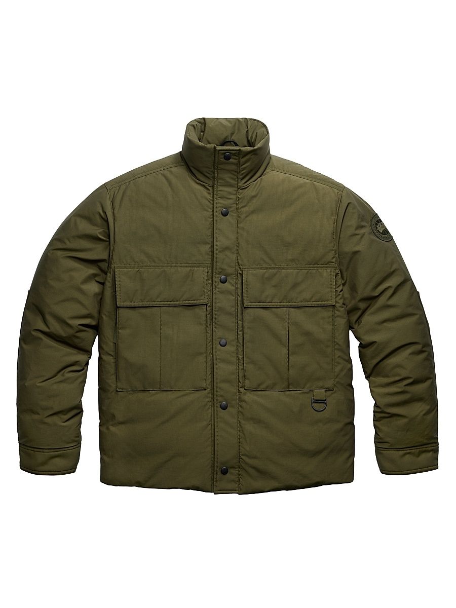 Men's Kirby Snap-Front Utility Jacket - Military Green - Size XL