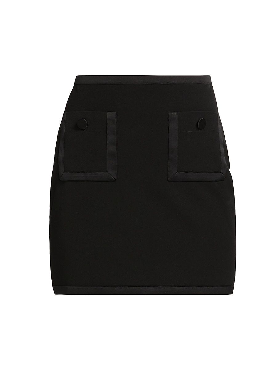 Women's Cassiopeia Pocket-Detail Miniskirt - Black - Size 18