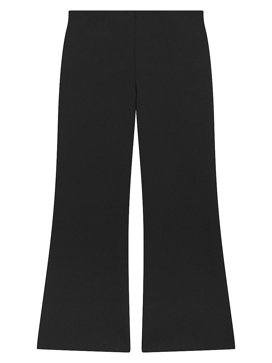 Women's Stretch-Nylon Kick Flare Pants - Black - Size 8