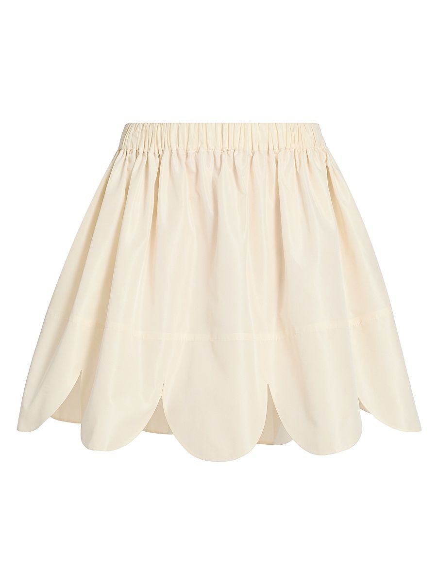 Women's Petal Hem Miniskirt - Beige - Size 6