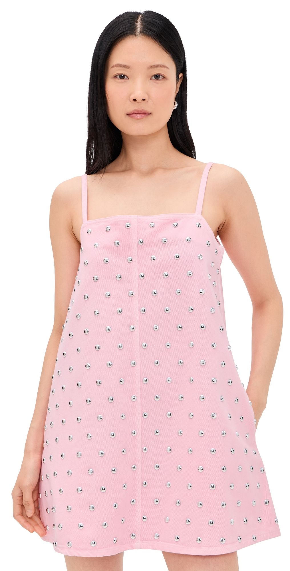 MSGM Studded Mini Dress Pink 40