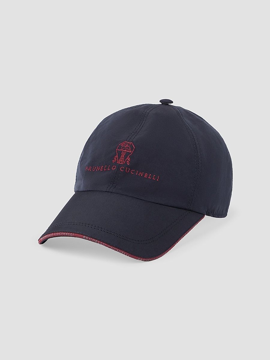 Men's Water-Resistant Microfiber Baseball Cap - Blue - Size Large