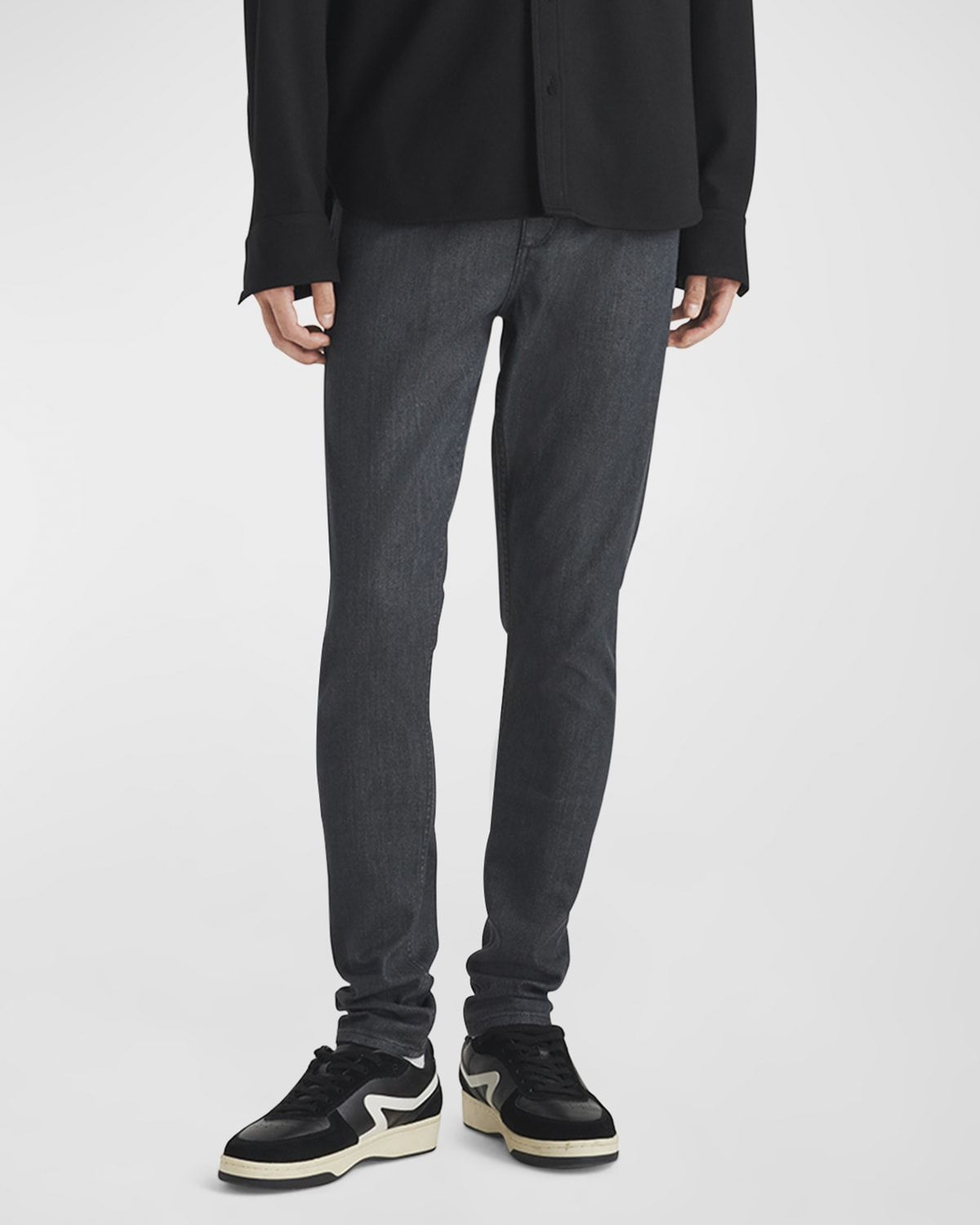 Men & apos;s Fit 1 Aero Dark Wash Stretch Denim Skinny Jeans