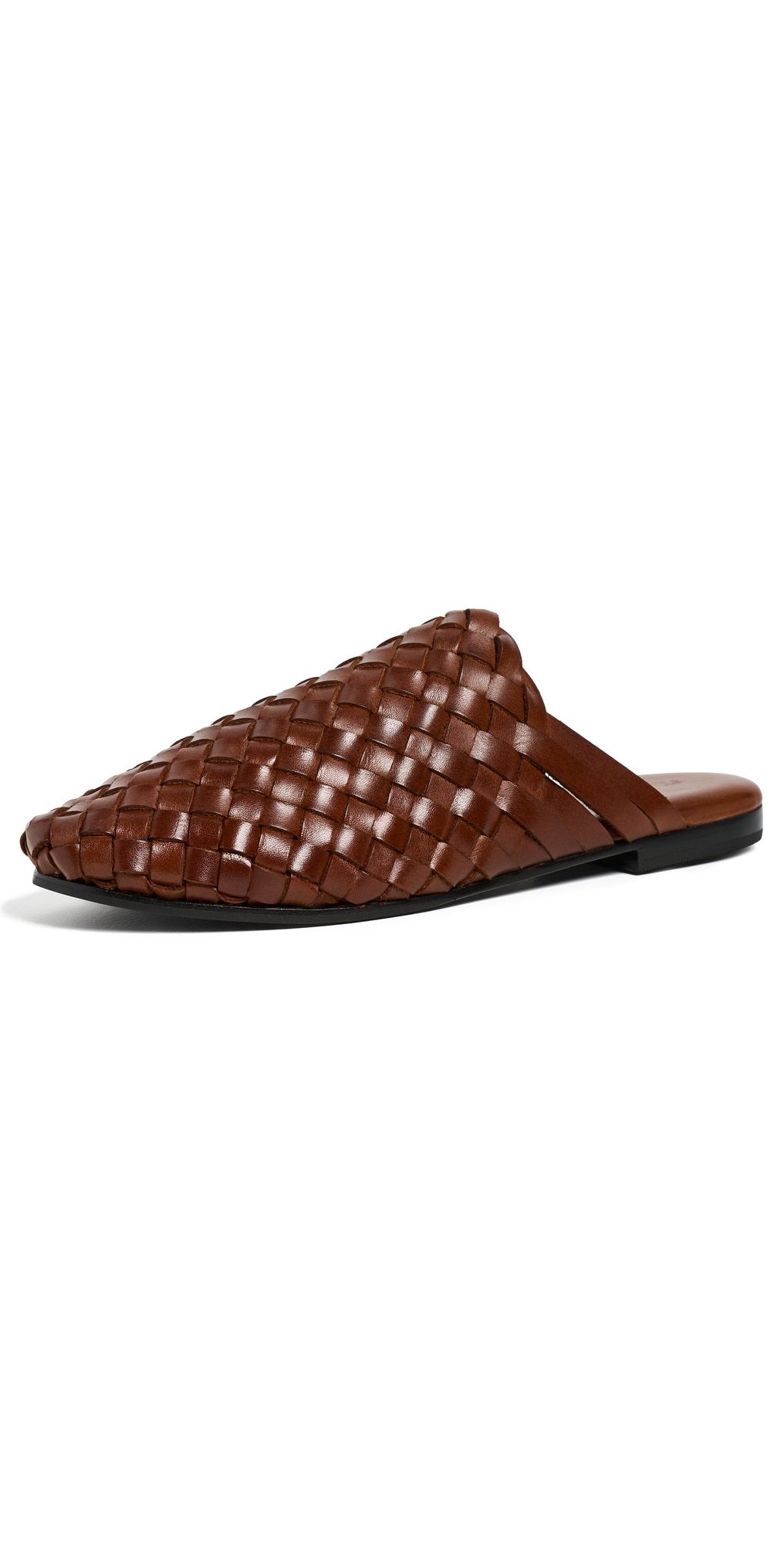 St. Agni Bunto Woven Slides Chestnut 40