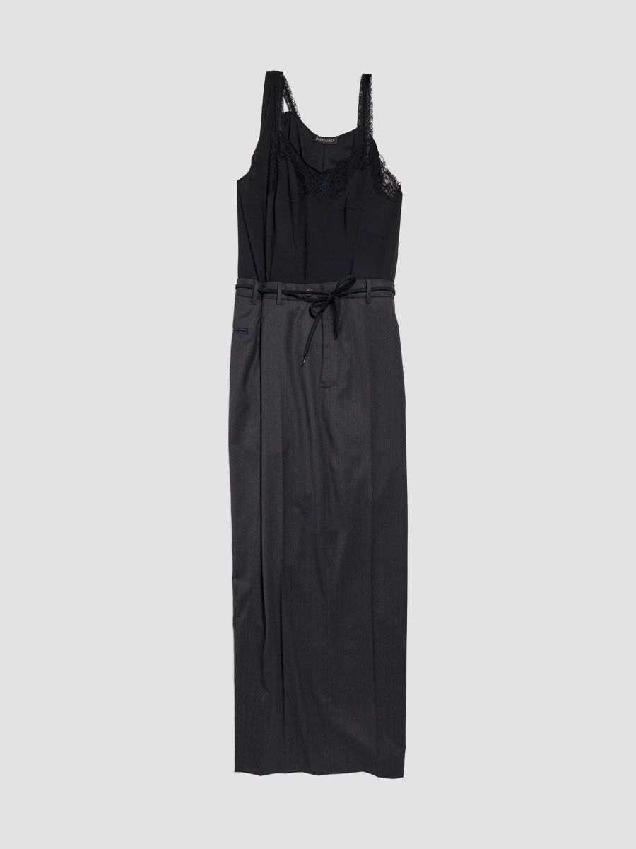 Balenciaga Women's Patched Slip Dress - Black - Size 0