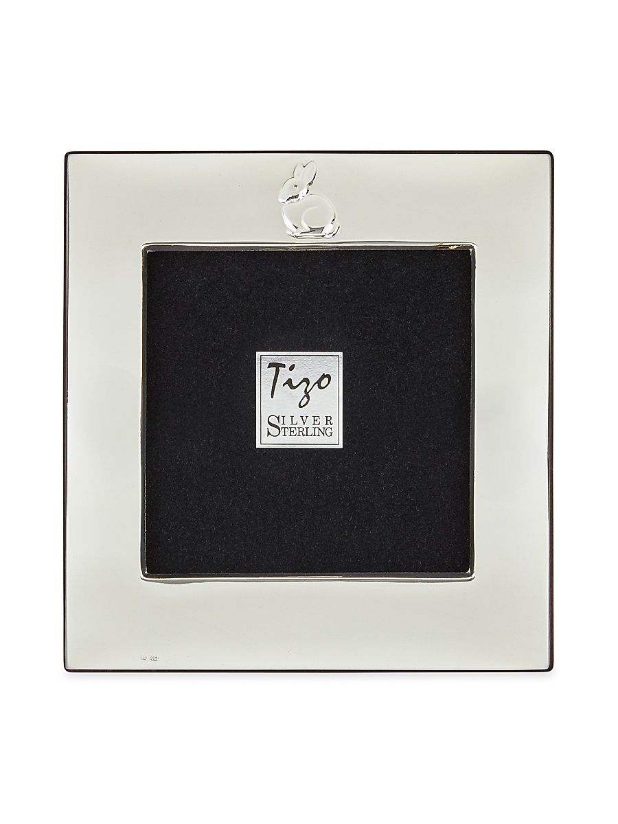 Sterling Silver Bunny Baby Frame - Silver