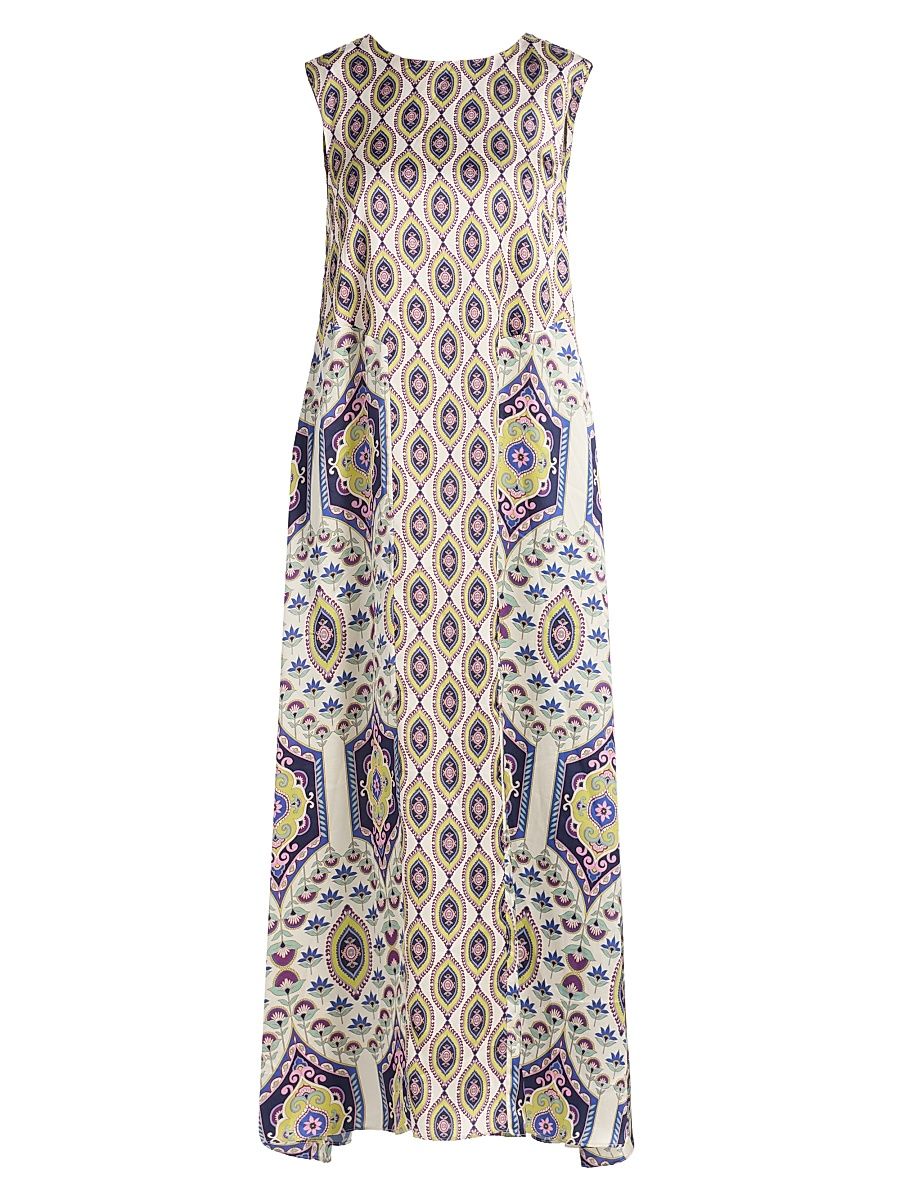 Women's Talitha Printed Maxi Dress - Mosaic Eye Mix - Size Medium
