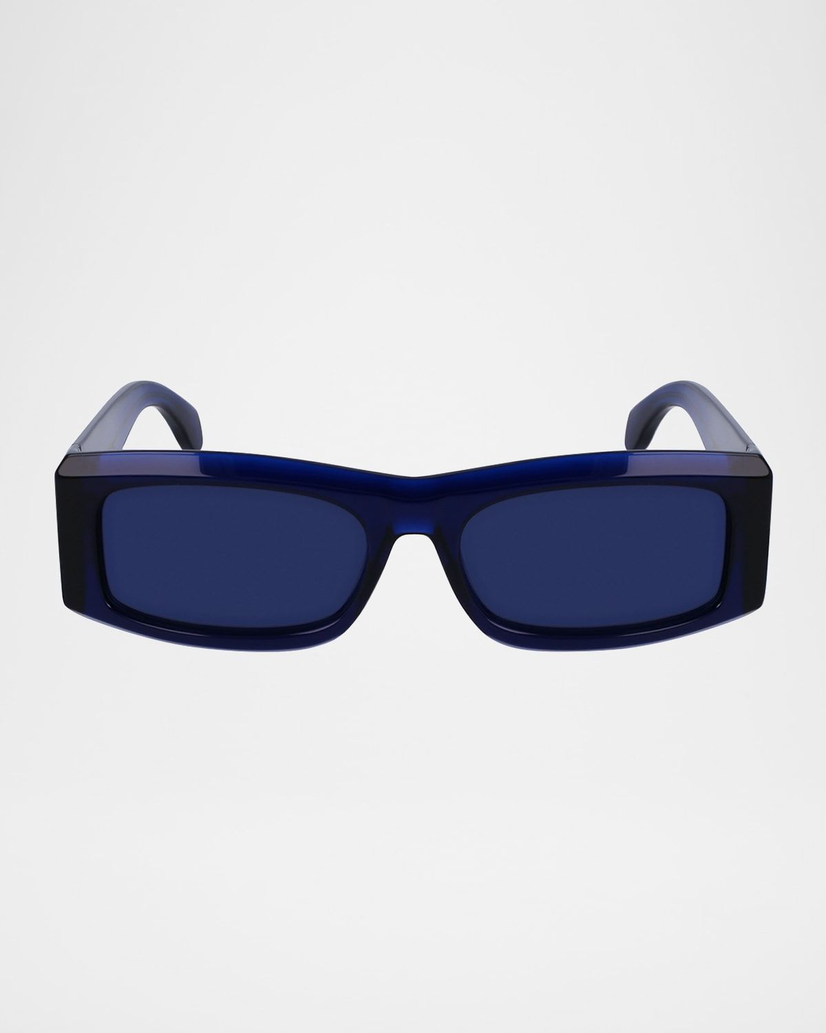 Men & apos;s Classic Logo Acetate Rectangle Sunglasses, 57mm