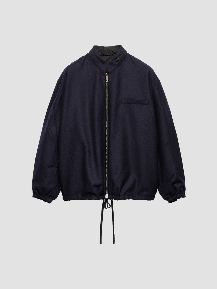 Prada Women's Wool Blouson Jacket - Blue - Size 8