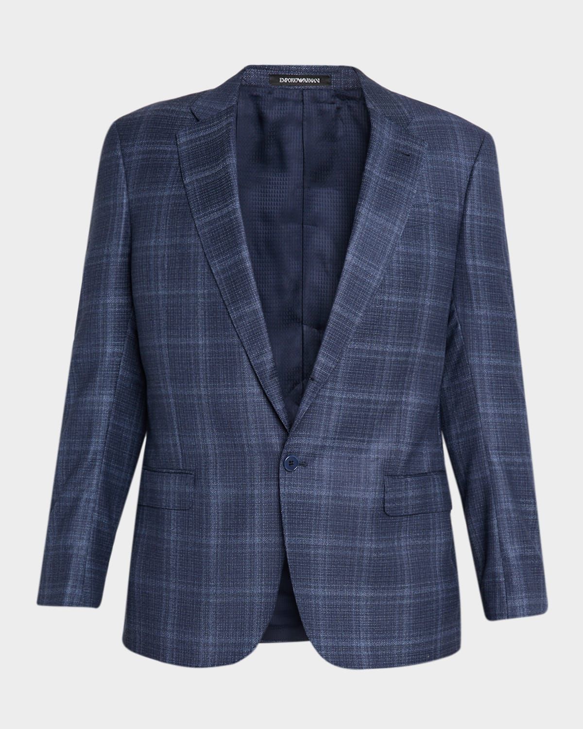 Men & apos;s Wool and Viscose Tonal Plaid Sport Coat
