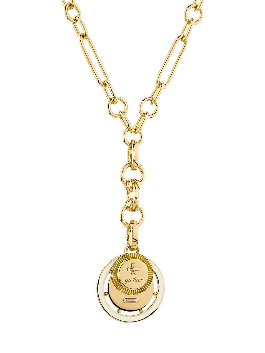 Women's Ever Growing Vivacity 18K Yellow Gold & Ceramic Pendant Necklace - Yellow Gold
