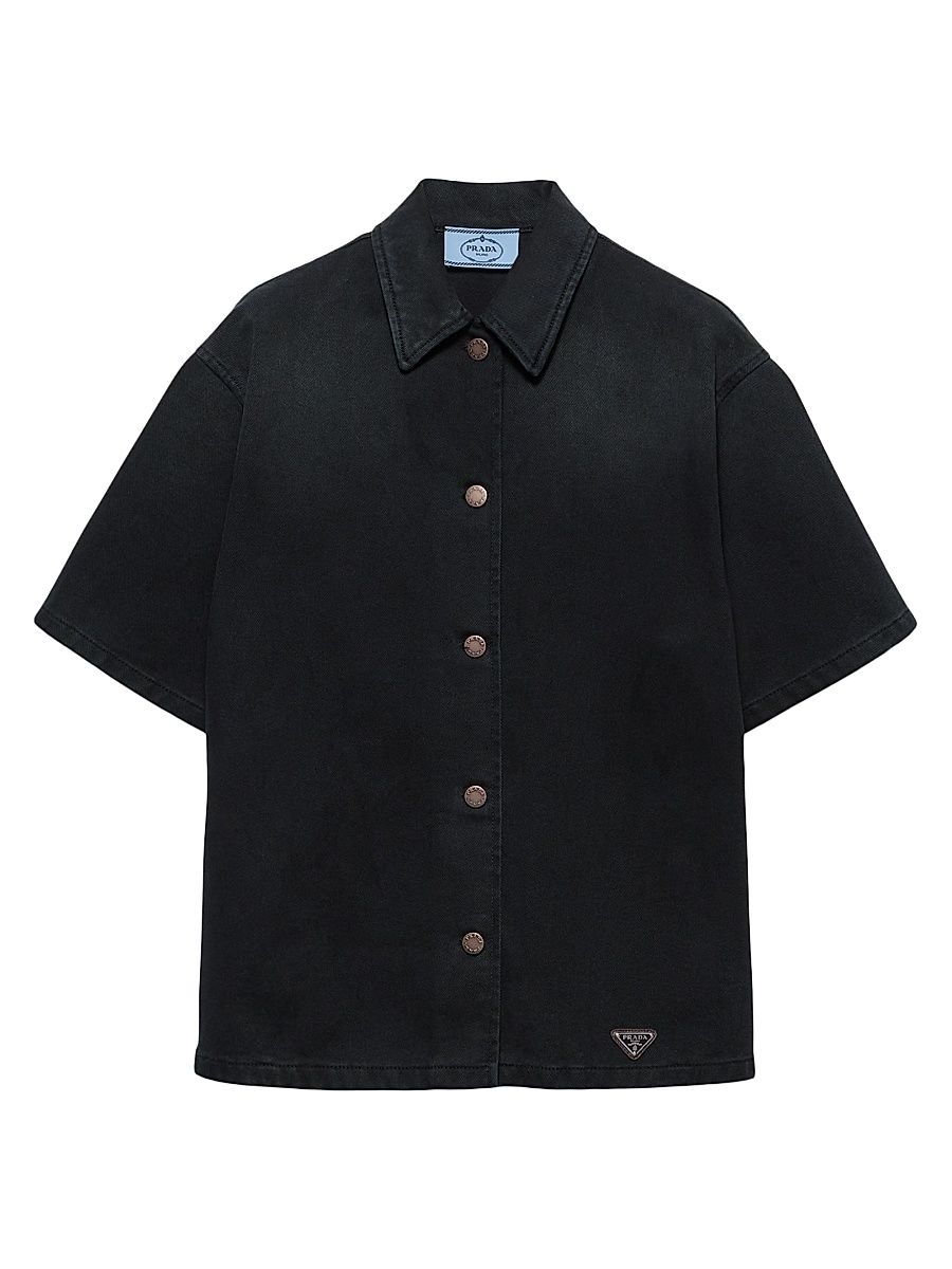 Women's Denim Shirt - Black - Size 2