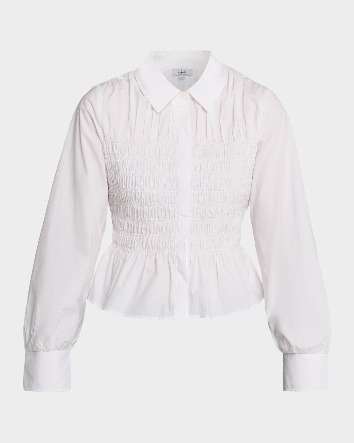 Bradshaw Smocked Button-Front Shirt