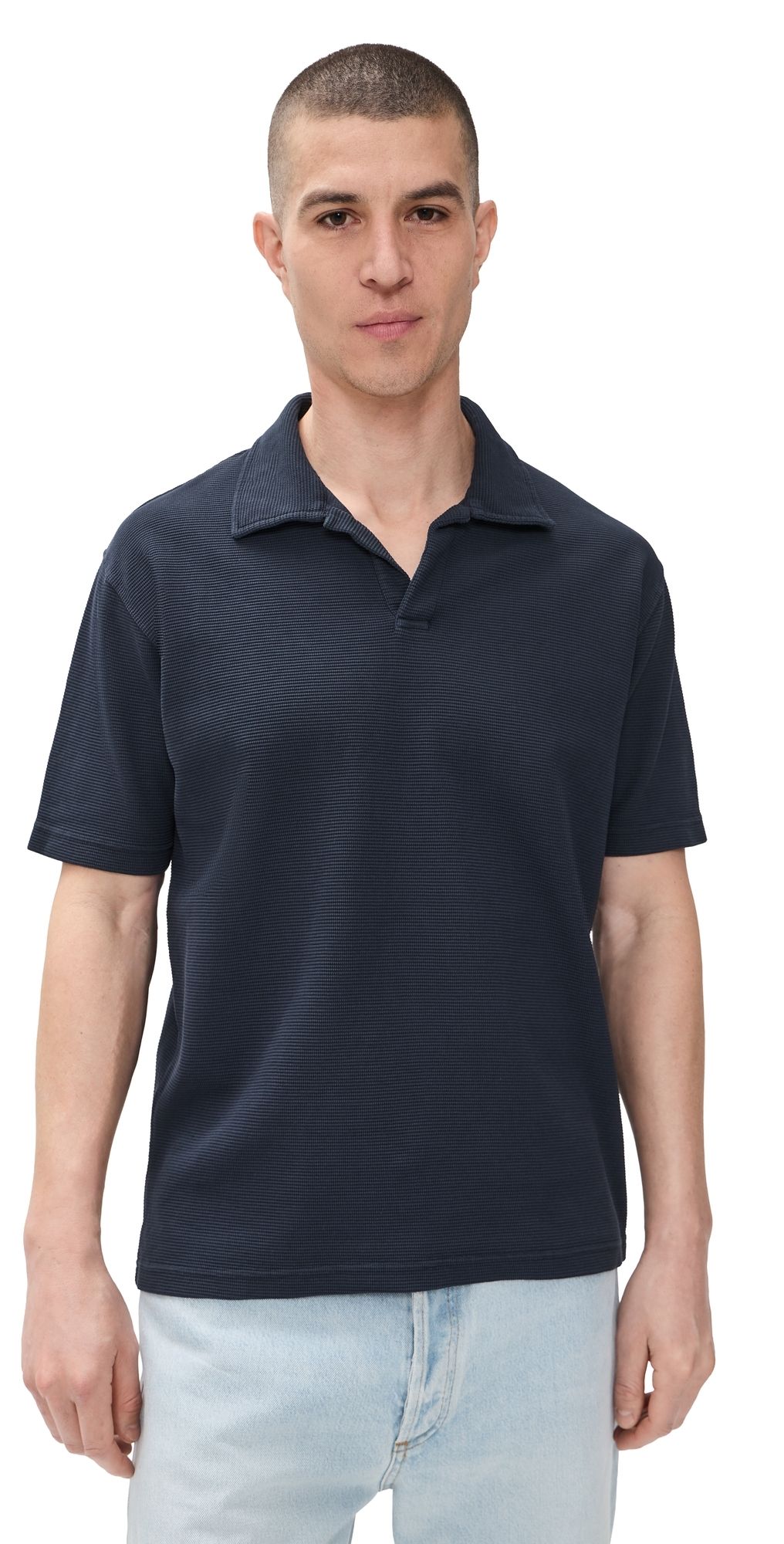 Closed Textured Polo Dark Night XXL