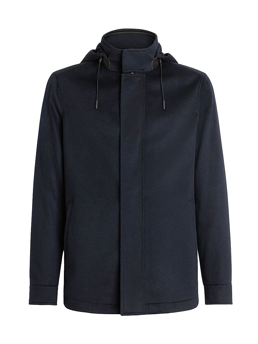 Men's Oasi Cashmere Elements Cima Overjacket - Navy Blue - Size 48