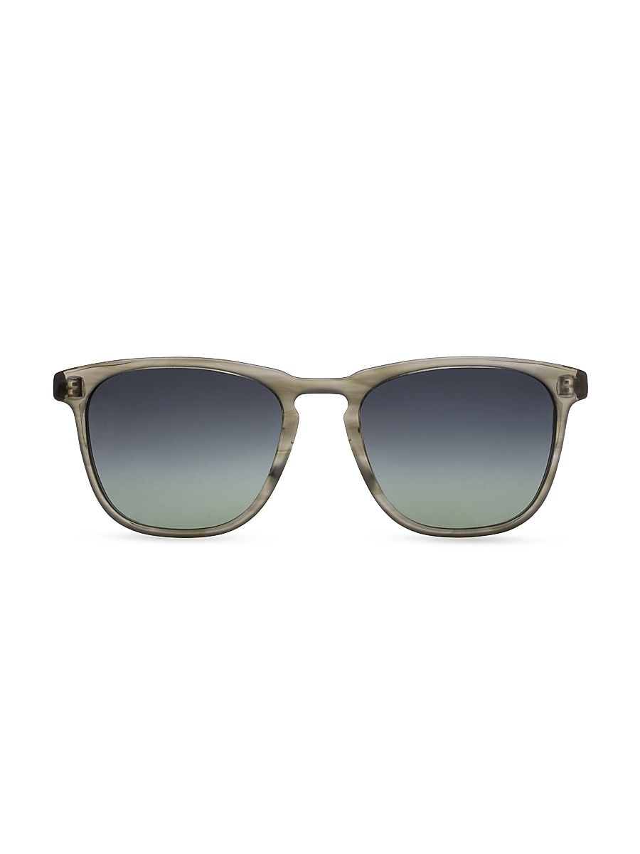 Men's Cutrone 53MM Square Sunglasses - Clear Gray
