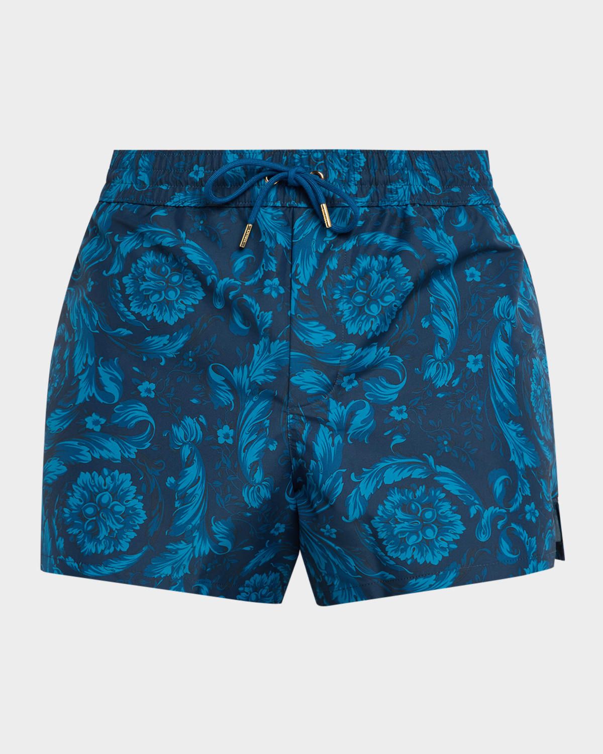 Men & apos;s Barocco-Print Swim Trunks