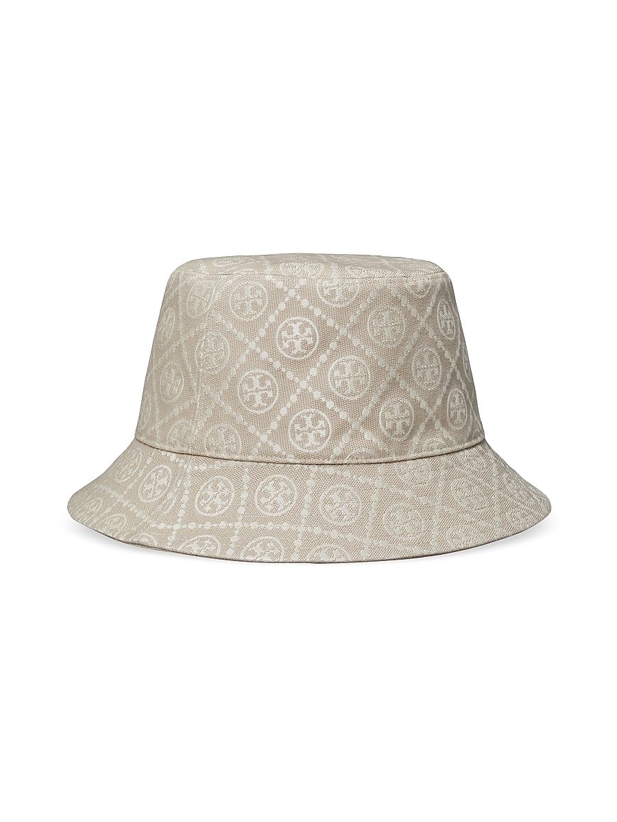 Women's Monogrammed Reversible Bucket Hat - White
