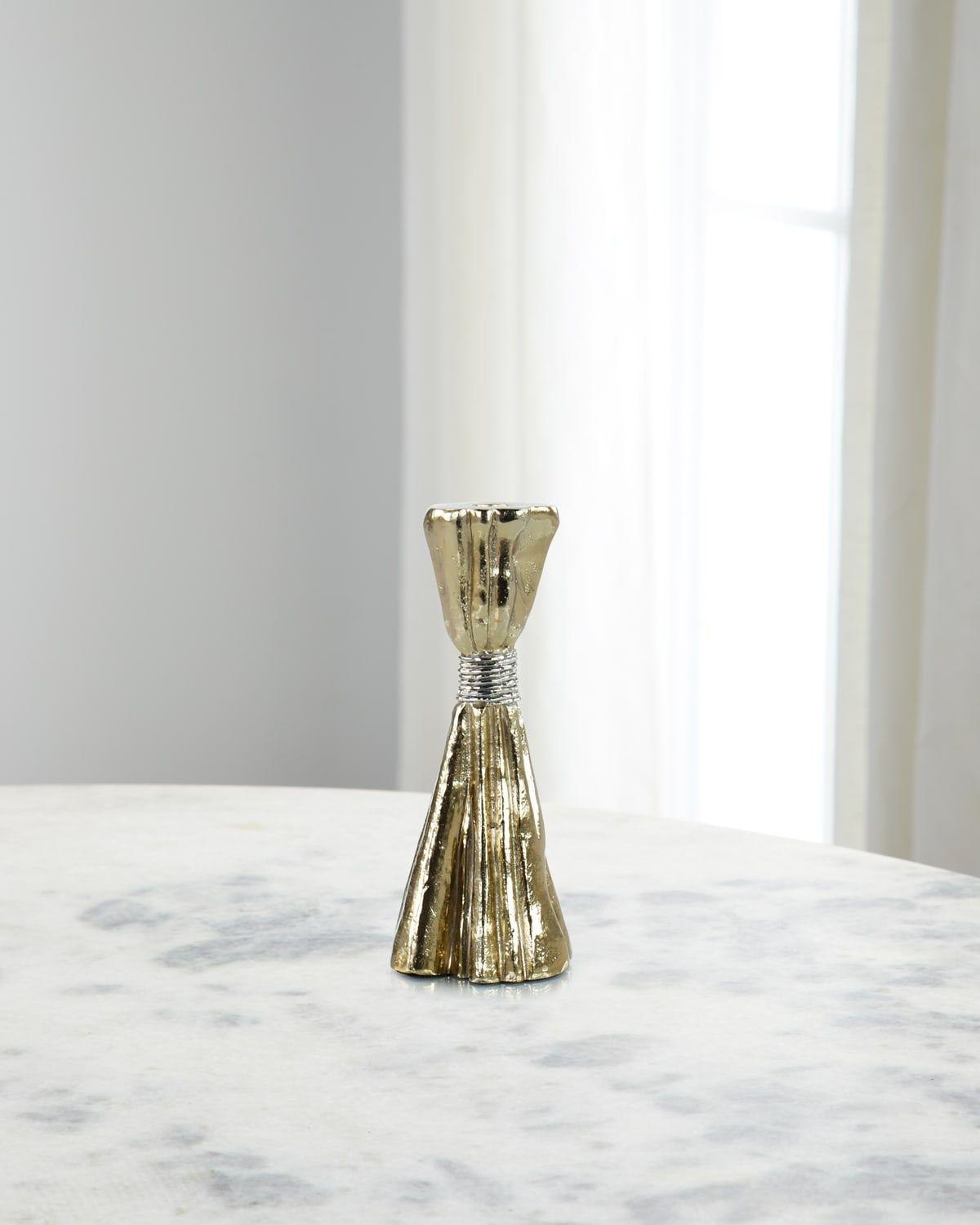 Taut Metal Candleholder, Medium