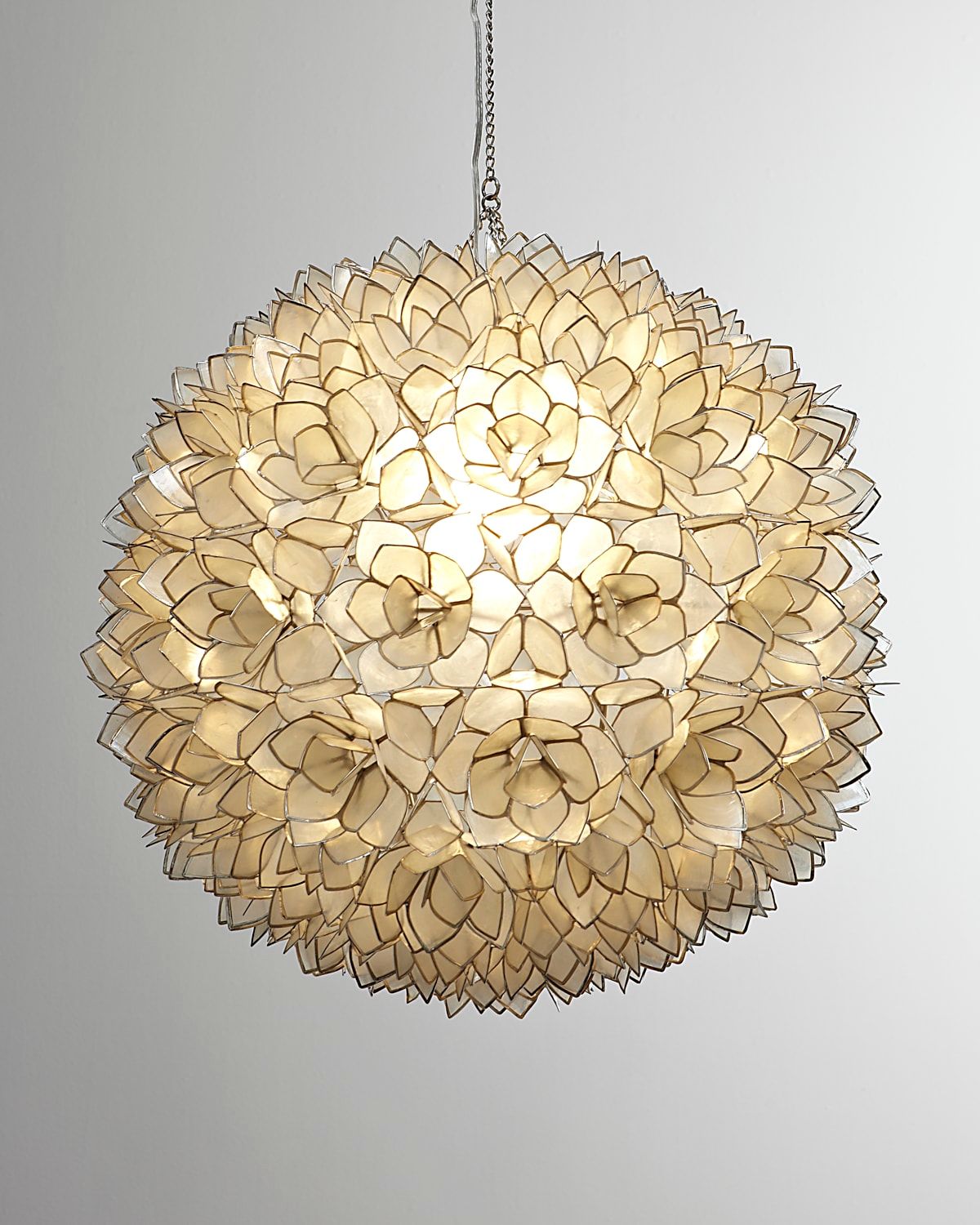 Capiz-Shell 1-Light Pendant