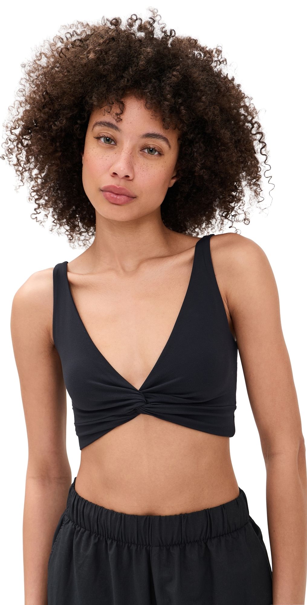 FP Movement Never Better Twist Crop Shirt Black S