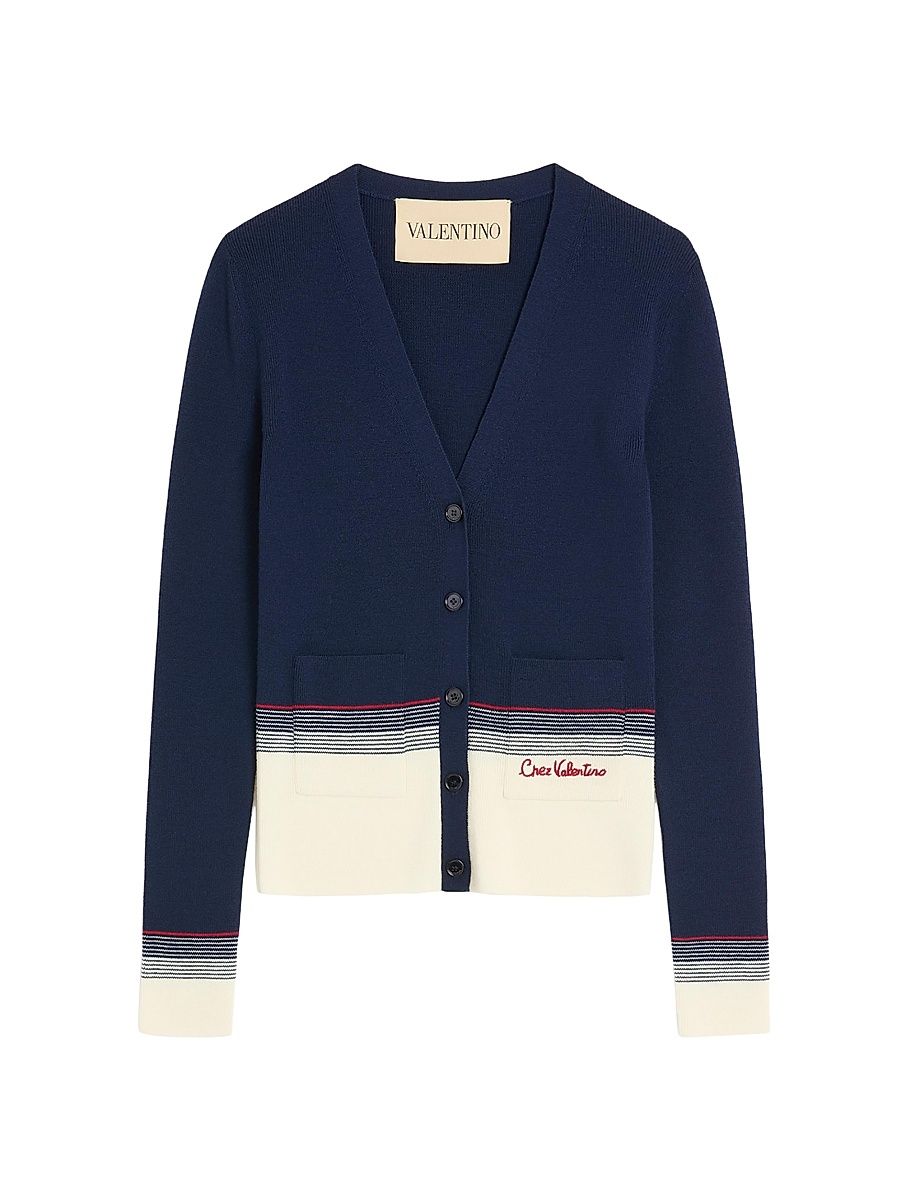 Women's Wool Cardigan - Navy Birch - Size XS