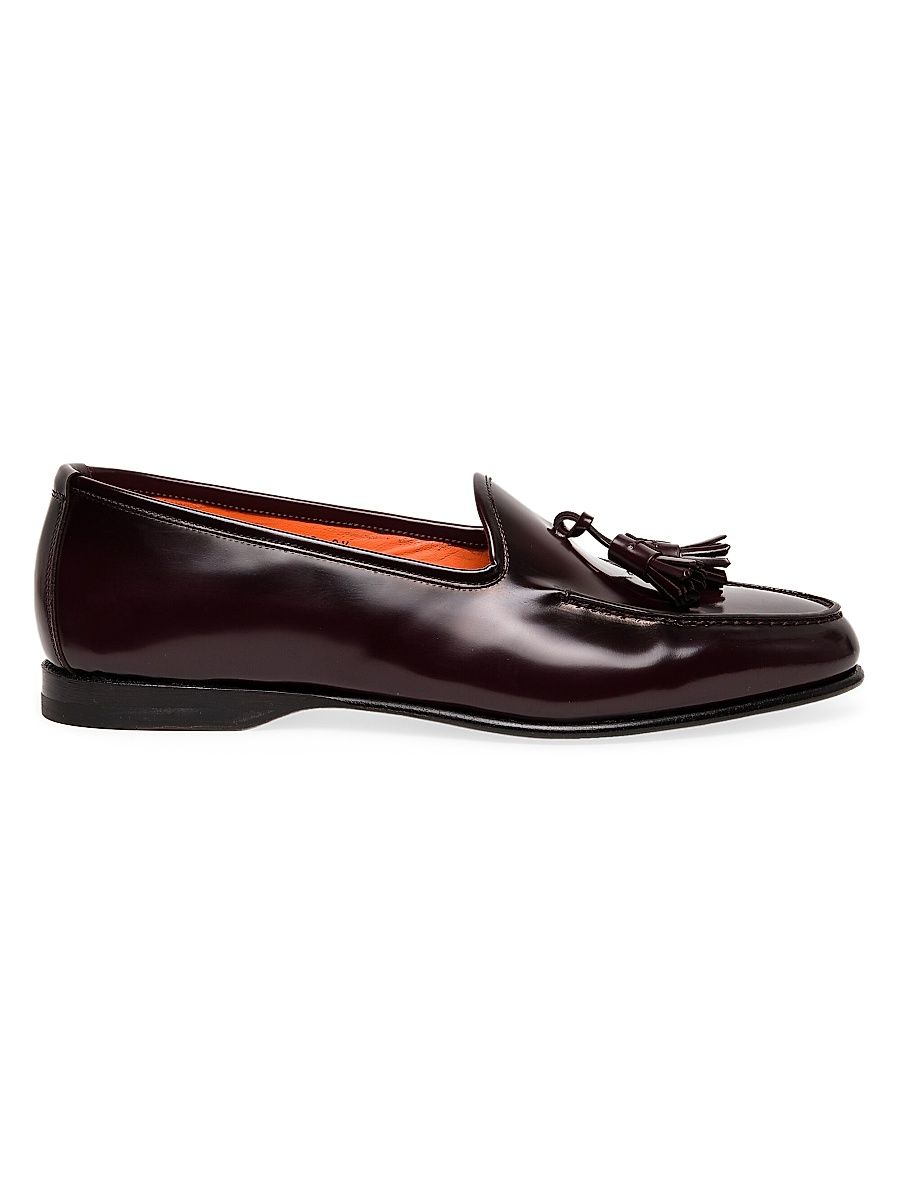 Men's Andrea Tassel Loafers - Burgundy - Size 8