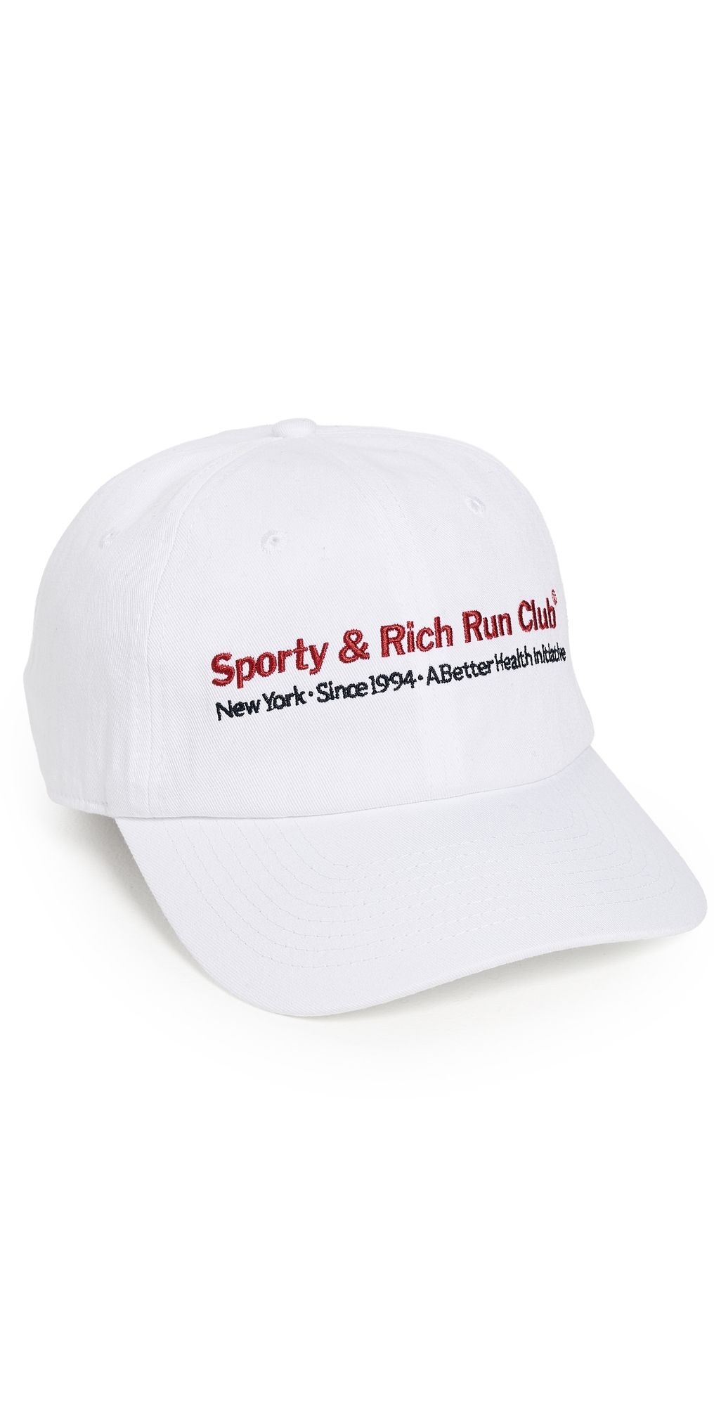 Sporty & Rich Run Club Hat White One Size