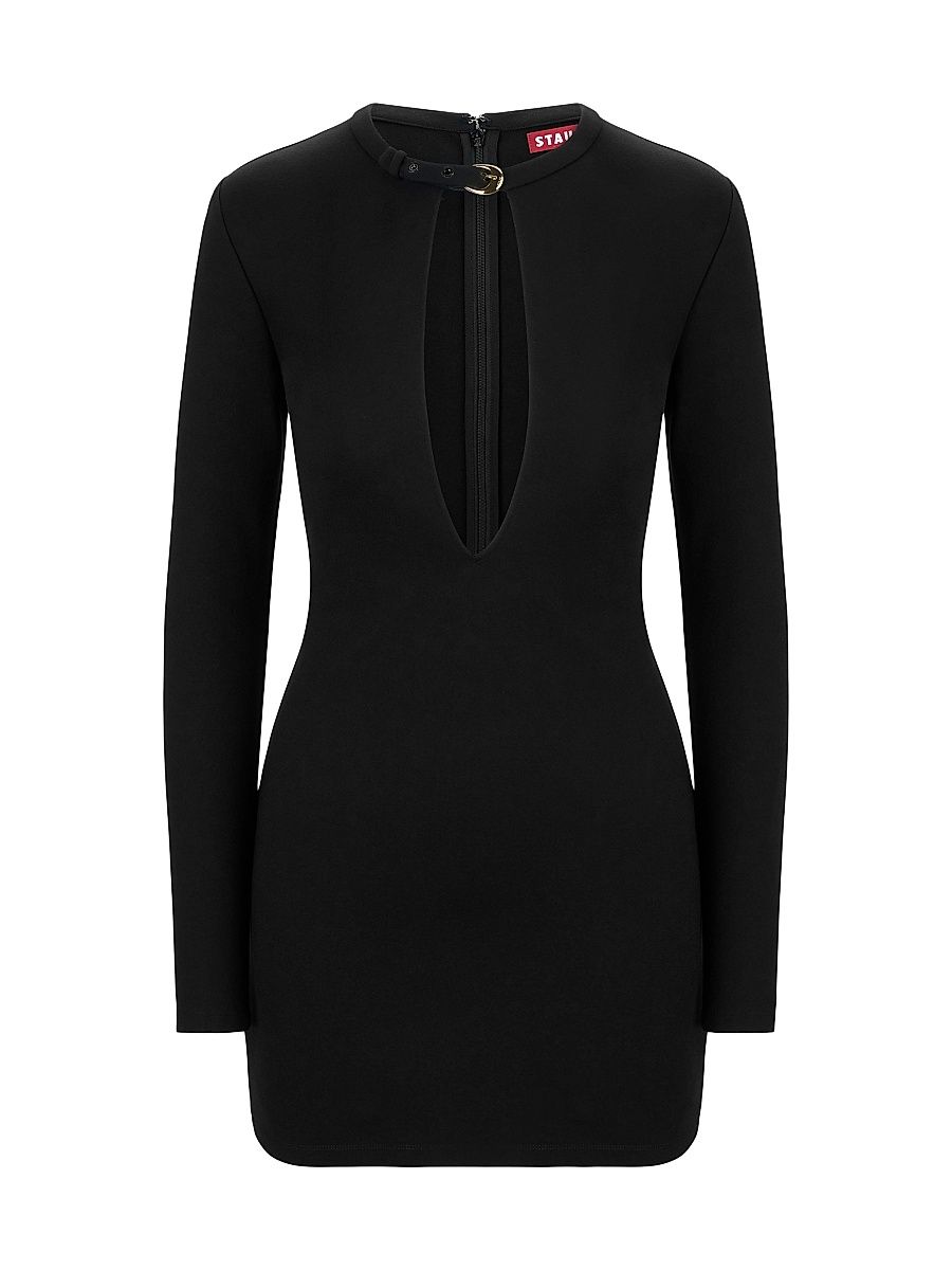 Women's Astor Keyhole Buckle Mindress - Black - Size Large