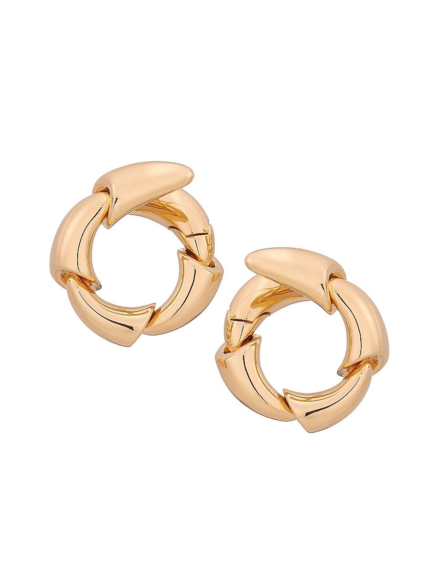 Women's Calla 18K Rose Gold Wraparound Hoop Earrings - Rose Gold