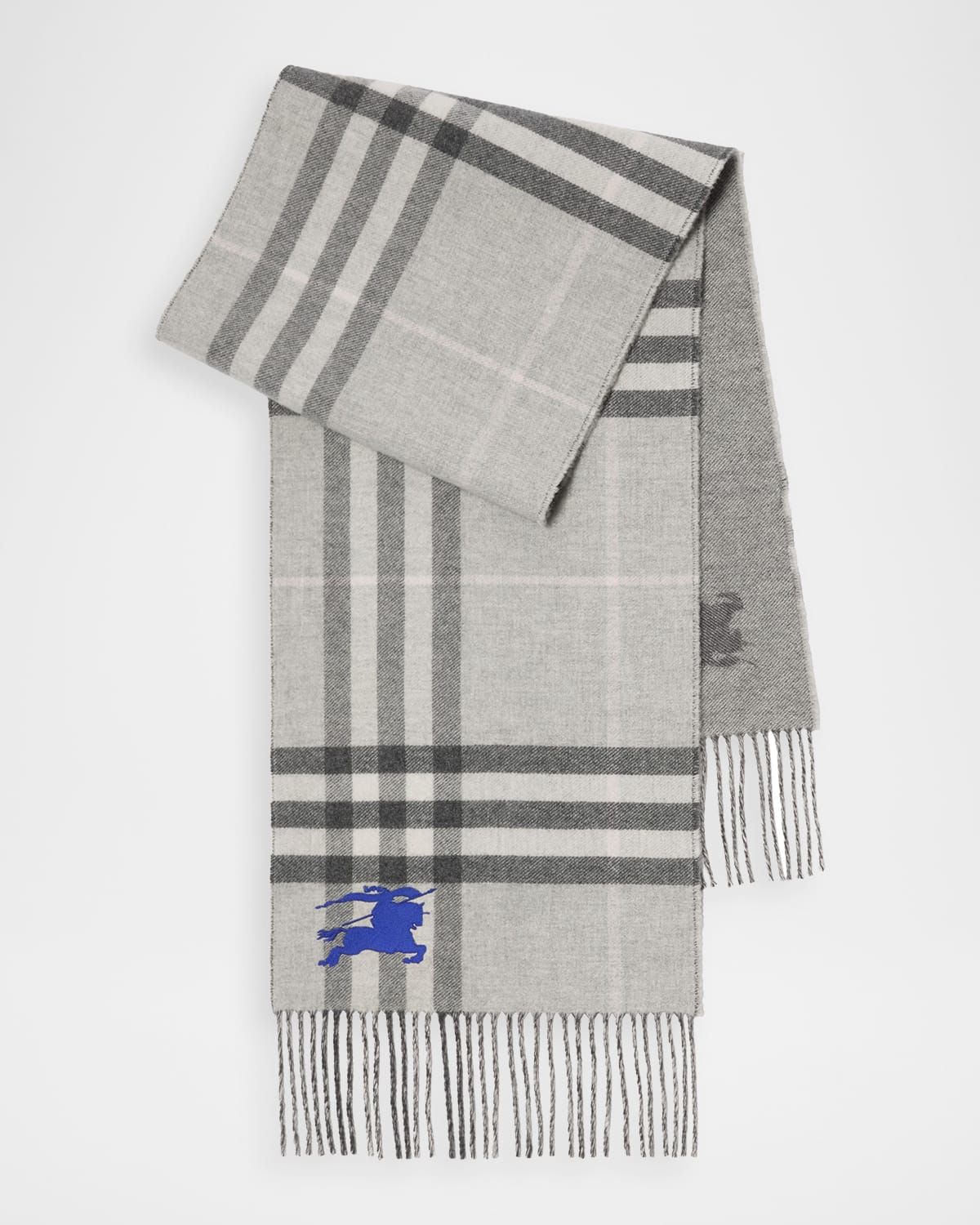 Reversible EKD Check Cashmere Scarf