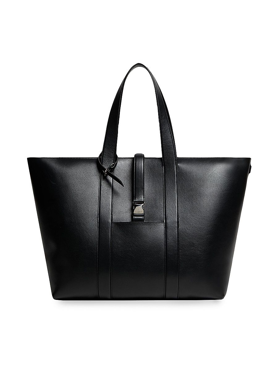 Women's Moncler x EE72 by Edward Enninful EE Tote Bag in Leather - Black