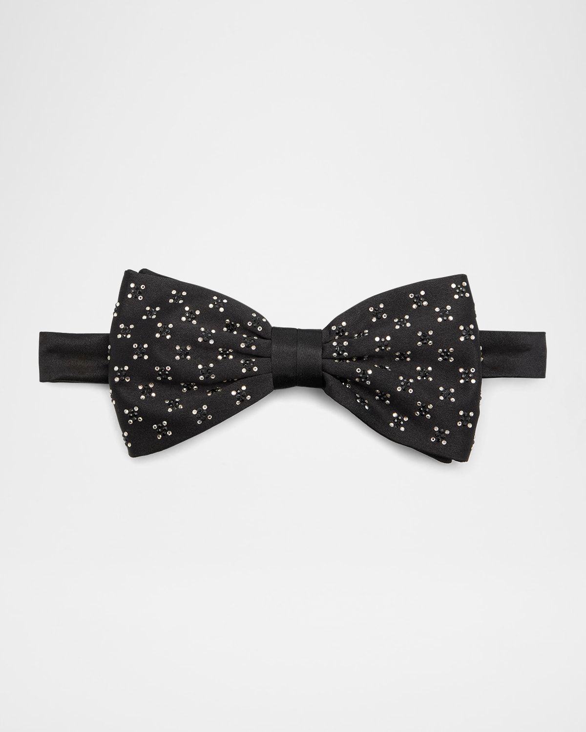 Men & apos;s Crystal-Embellished Silk Bow Tie