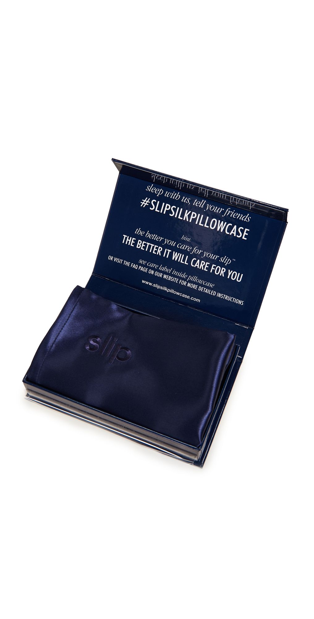 Slip Slipsilk Queen Pillowcase Navy One Size