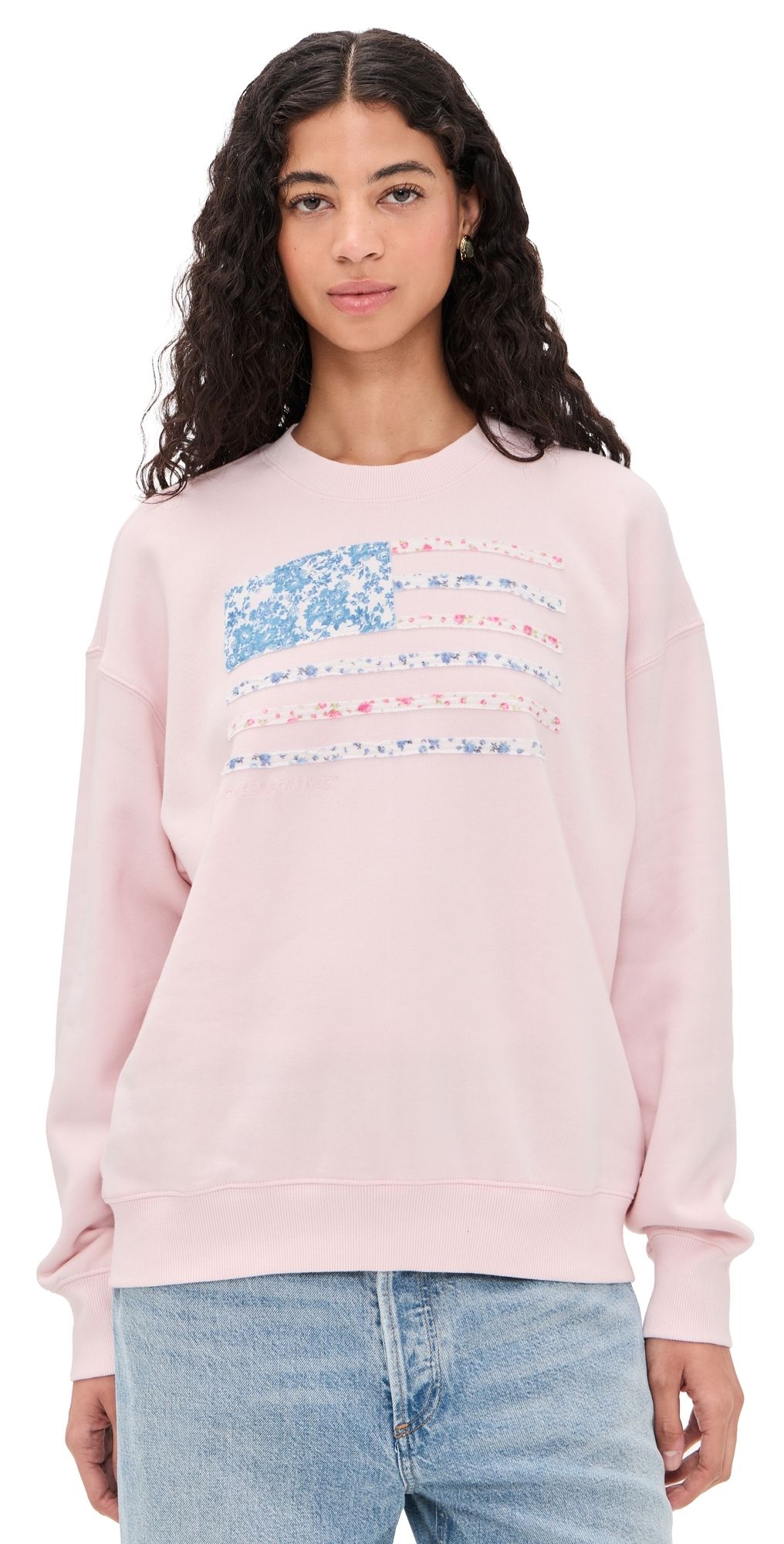 LoveShackFancy Palo Pullover WISTFUL PINK XS/S