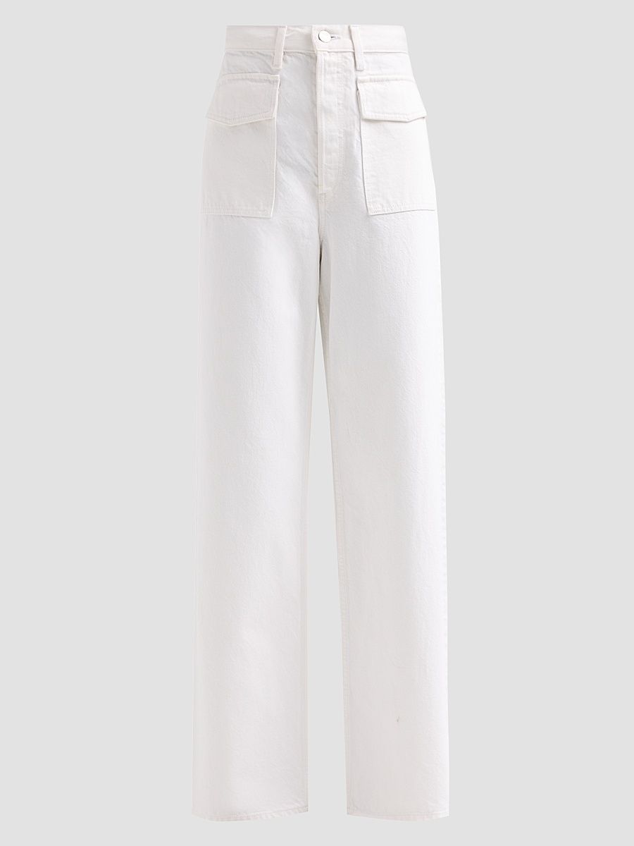 Women's The Collegiate Flap Pocket Jeans - White - Size 32