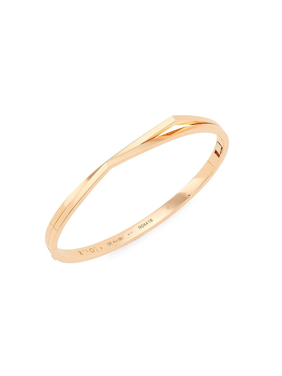 Women's Antifer 18K Pink Gold Bangle - Pink Gold - Size Large