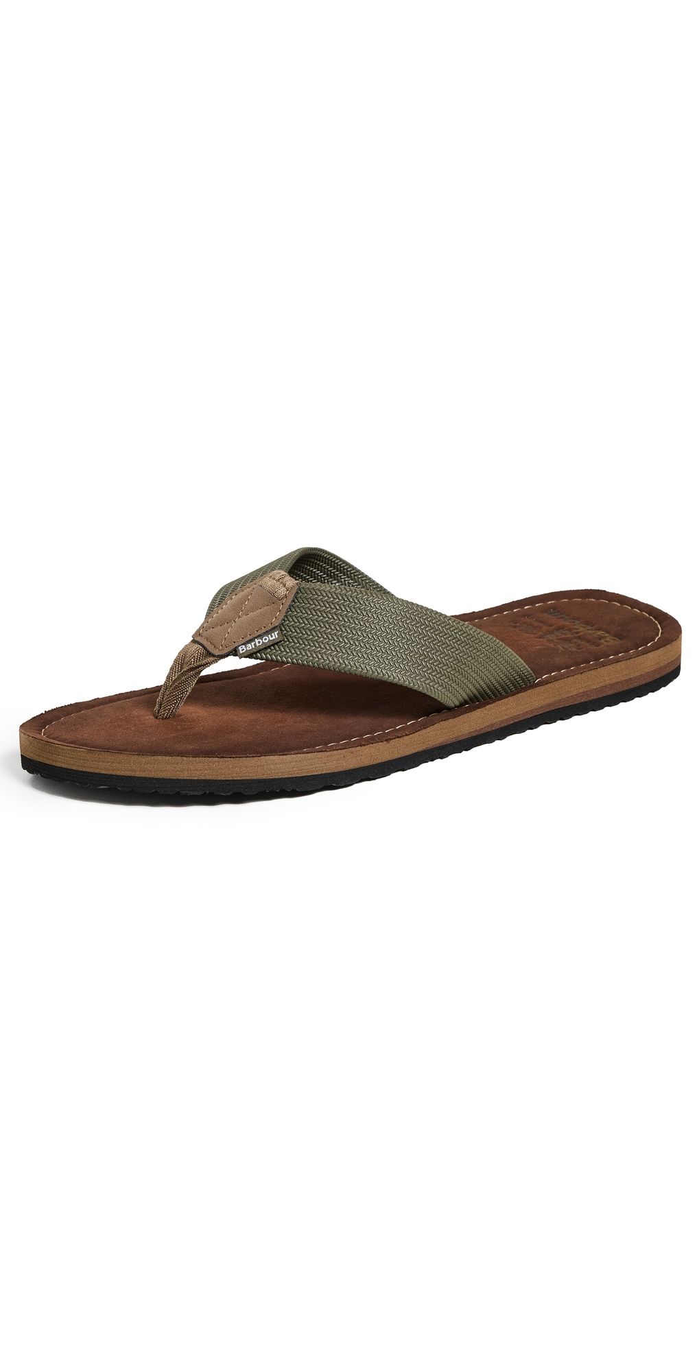Barbour Toeman Beach Sandals Olive 10