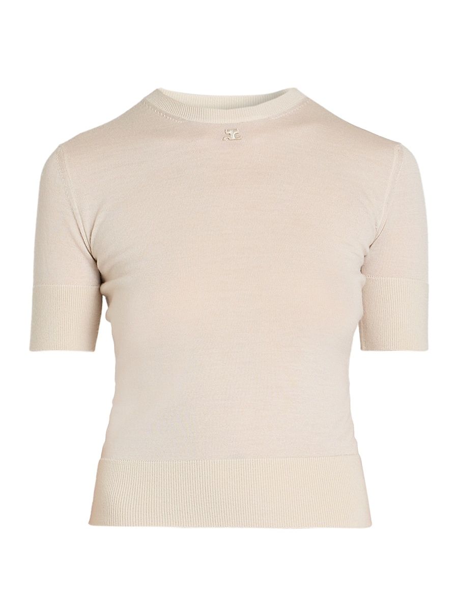 Women's Merino Wool Top - Light Sand - Size XL