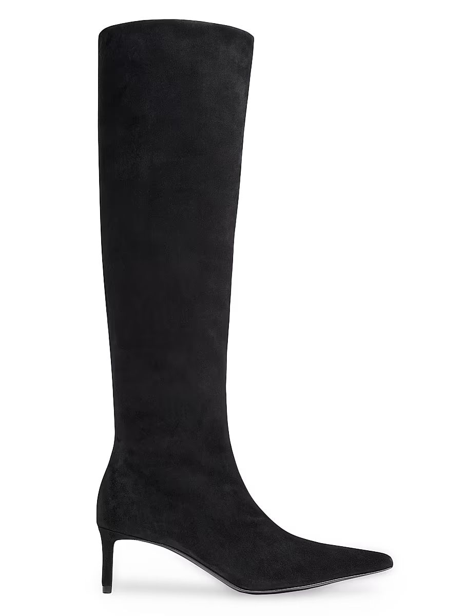 Women's Ona 55MM Suede Knee High Boots - Black - Size 10